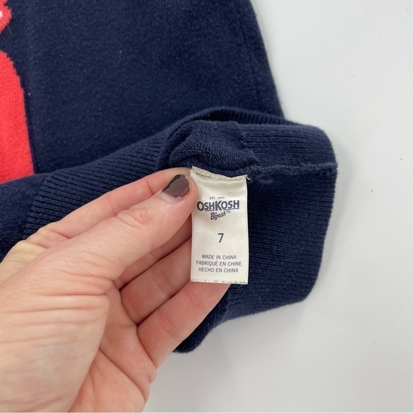 Oshkosh Fox‎ Lodge Navy Blue Pullover Sweater - Picture 6 of 8